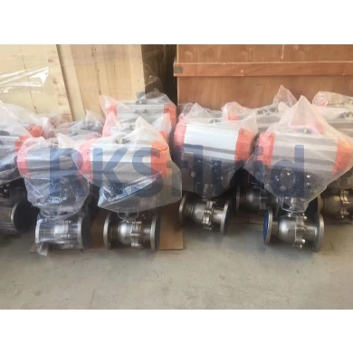 API 2PC / 2PC Body Trunnion Ball Valve with Flange