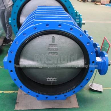 API609 Double Flange Resilient Seat Butterfly Valve DN800 PN10 in Desalination