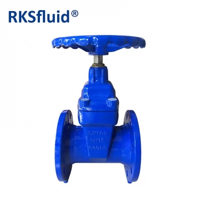 AWWA DN100  PN16 Ductile Iron DIN F4 Flange Resilient Seated Gate Valve