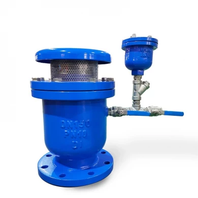 BS EN Ductile Iron DN150 automatic air valve flange pressure release valve price for HVAC