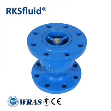 BS EN Nozzle check valve ductile iron double flanged spring loaded silent check valves for sump pump pn16