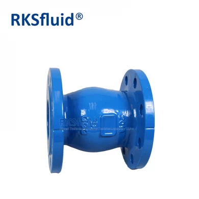 BS EN Nozzle check valve ductile iron double flanged spring loaded silent check valves for sump pump pn16