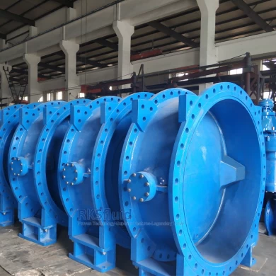 BS EN ductile iron EPDM disc mining double eccentric Flange butterfly valve SS304/SS316 seated DN1800 PN16
