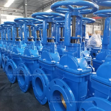 BS5163 DIN 3352 F4 Factory Price Ductile iron flange rising stem metal seated gate valve