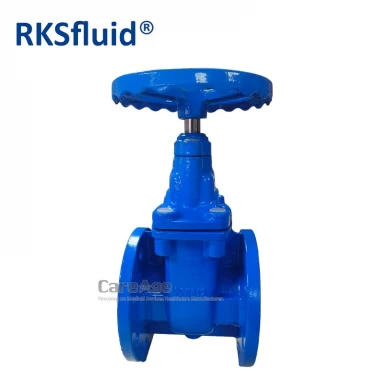 BS5163 DIN F4 ductile cast iron DN80 metal hard seal water flange gate valve PN16 for water