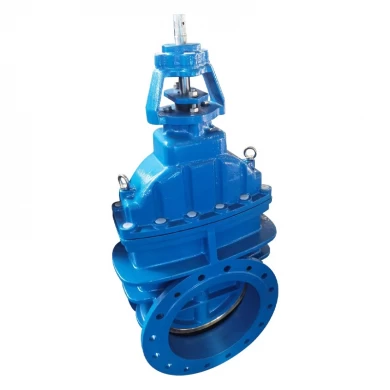 BS5163 ductile cast iron ggg50 big size metal seat flanged gate valve DN1200