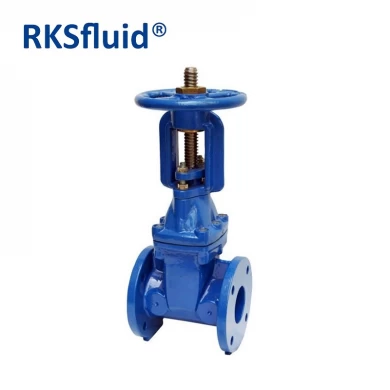 BS5163 โรงงาน Direct DN100 Ductile Iron Rubber Seal Rising Stem Resilient Seat Gate Valve PN10 PN16