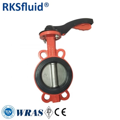 BUNA-N seat butterfly valve ductile iron disc wafer butterfly valve