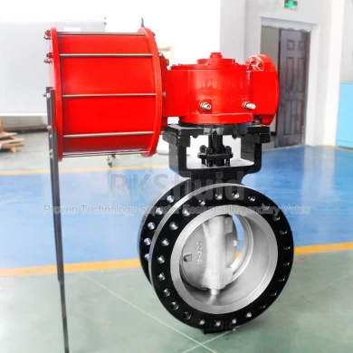 Best High Performance Pneumatic Double Flange dn500 Triple Eccentric Butterfly Valve 150lbs