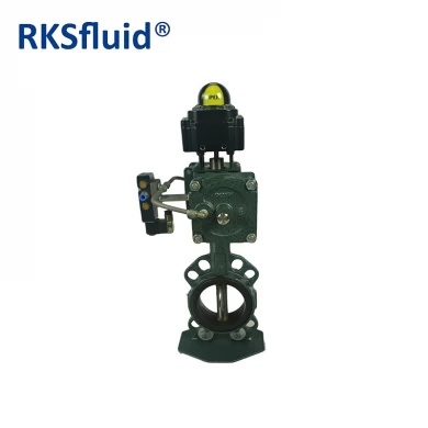 Cast Iron Flange Type Lug Wafer Butterfly Valve Manual Rubber Seal Pneumatic Butterfly Valves