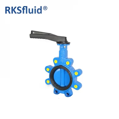 China Chinese Butterfly valve DN100 4IN Lug factory sales GGG40 handlever pipe use hardware