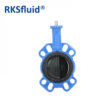 China Chinese butterfly valve Nylon disc DN100 wafer lug frange hardware resilient butterfly valve