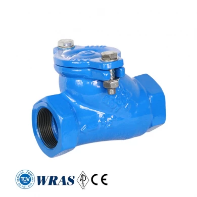 중국 공장 직접 DIN PN10 PN16 연성 철 플랜지 스레드 볼 유형 확인 밸브 가격 목록