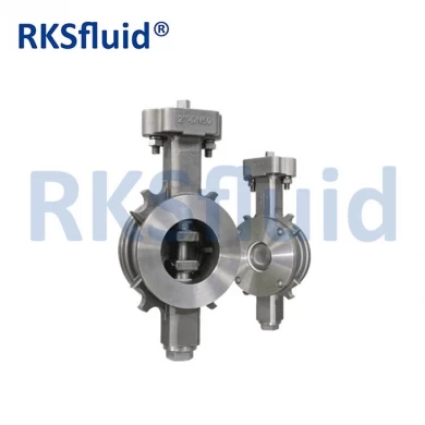 China chinese Rksfluid DN50 double eccentric high performance butterfly valve WCB