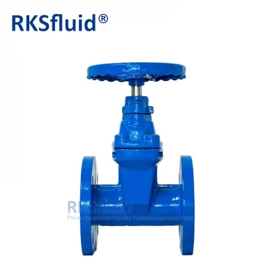 China mining valves manufacturers pn10 pn16 ductile iron non-rising stem resilient seated flanges gate valve JIS 10k
