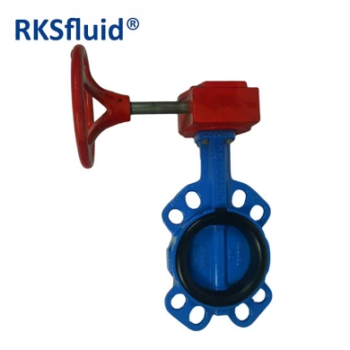 Chinese China Butterfly valve DN100 4IN wafer gare box hardware RKSfluid