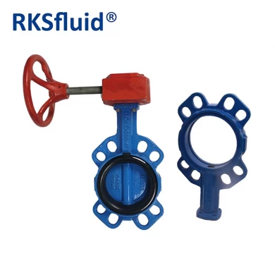 Chinese China Butterfly valve DN100 4IN wafer gare box hardware RKSfluid