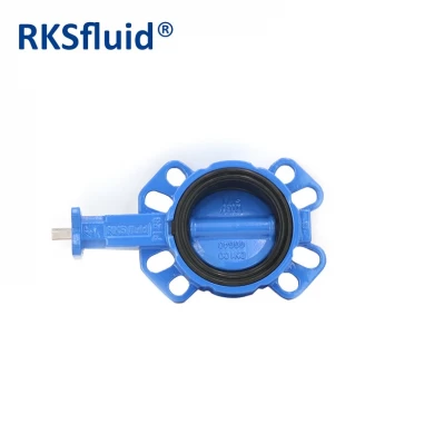 Chinese cheap high quality DN100 wafer butterfly valve hardware water use GGG40 body