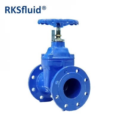 Chinese factory direct DIN F4 Pn10/Pn16 Non-Rising stem Epoxy Coating Flange Resilient Seated Gate Valve for Water