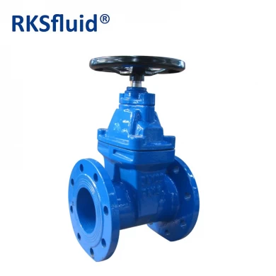 Chinese manufacturer water valve BS5163 ductile iron PN16 DN100 resilient seated flange gate valve with bolted cover connection