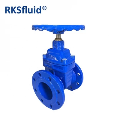 Chinese plant gate valve din3352 f4 ductile iron resilient seated flange gate valve PN10 PN16