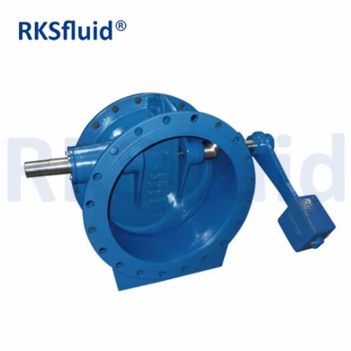 DI / Carbon Steel PN10 PN16 Hydraulic Tilting Butterfly Type Check Valve with Counter Weight
