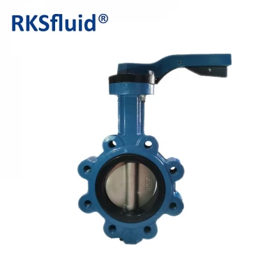 DIN DN600 Wafer Type Cast Iron Resilient Seat Butterfly Valve Price