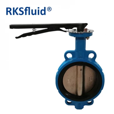 DIN JIS ANSI Standard Cast Iron Wafer Type Butterfly Valve China Suppliers