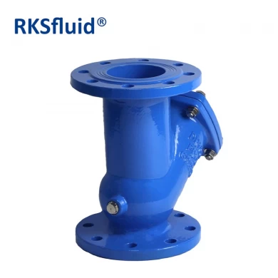DIN non return valve ductile iron normal temperature PN16 DN150 threaded flange end ball check valve for water oil gas