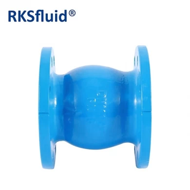 DIN stainless steel vertical new design non-slam check valves DN80 3inch cast ductile iron flange nozzle check valve