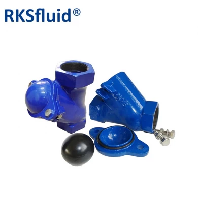 DN100 4" ductile iron PN16 threaded and flanged ball check valve non-return check valve