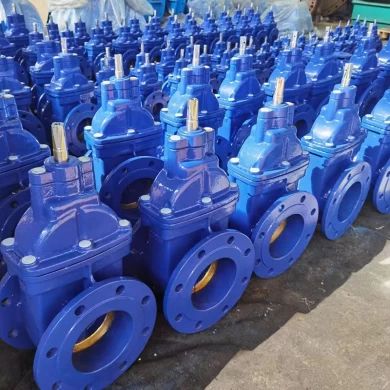 DN600 mining gate valve BS5163 BS EN ductile iron flange DN200 metal seated gate valve customized