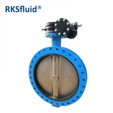 DN700 DN1000 Ductile Cast Iron Flange Connection U Section Butterfly Valve