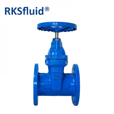 DN80 DN100 PN16 ggg50 soft sealing resilient seated flanged gate valve price list