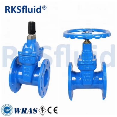 Ductile Iron Pn16 Dn100 Water Din 3352 F4 Resilient Seated Gate Flanged Valve