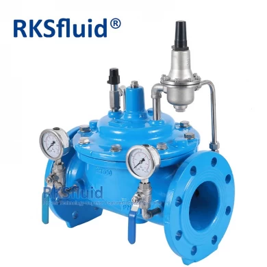 Ductile Iron cast Iron water level pressure reducing flange control valve for water