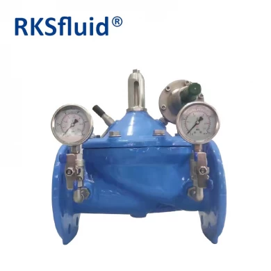 Ductile iron cast Iron 200x pilot operated pressure reducing valve hydraulic control valve water control