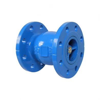 EN 1092-2 pn10/16 ductile cast iron material silence non return  flanged nozzle type check valve