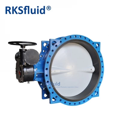 Factory Directly Sale WRAS DN1800 DN2000 EPDM Seat Ductile Iron Double Flange Butterfly Valve for Water Oil Gas