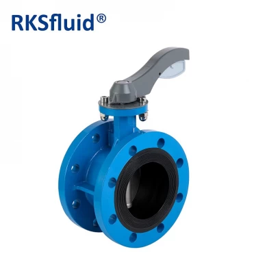 Factory Ductile Cast Iron GGG40 Resilient Seat Wafer DN300 PN16 Butterfly Valve