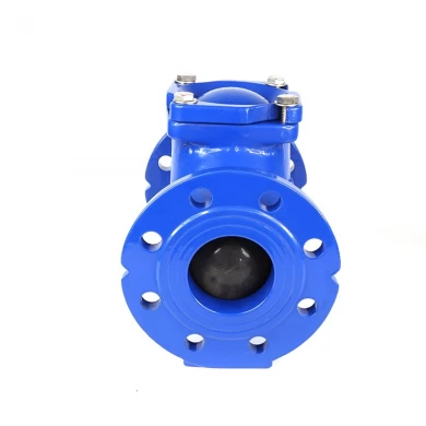 Factory directly low price NBR ductile cast iron GGG50 12" PN16 threaded/flanged ball check valve DN300 for waste water
