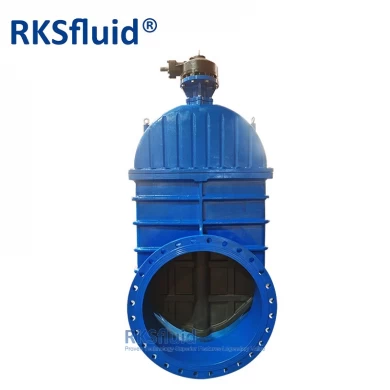 Factory sale AWWA standard ductile cast iron 900mm flange soft sealing gate valve for gas and oil