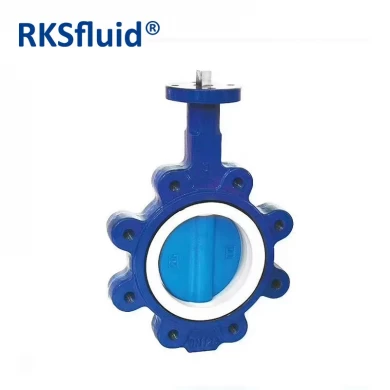Factory supplier WCB/CF8M body Carbon steel 4inch PTFE Lined Butterfly Valve for industrial