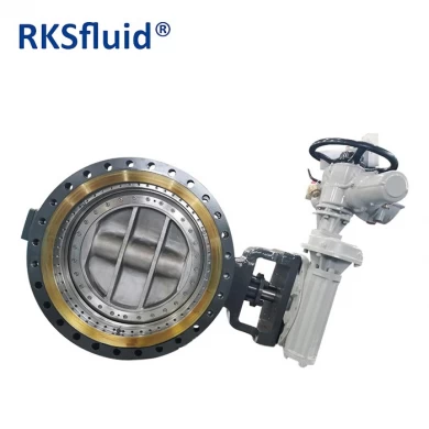 Flange High Performance Triple Offset Butterfly Valve with Worm Gear