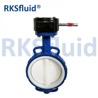 Flanged End Solenoid Pneumatic Actuator EPDM Lined Industrial Control Double Flange Center Line Butterfly water Valve
