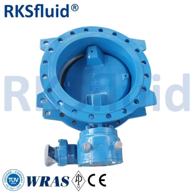 Good quality water treatment double flange eccentric resilient seated butterfly valve