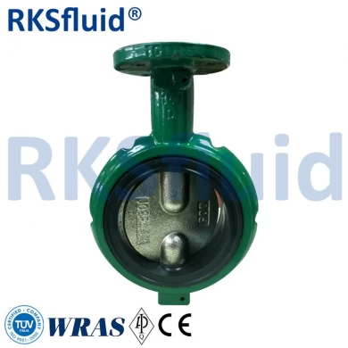 Handle Operate Casting iron short neck notched body butterfly valve