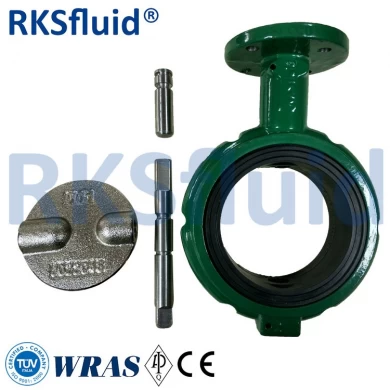 Handle Operate Casting iron short neck notched body butterfly valve