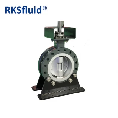 High quality BS EN593 multi hard seal flange connection three eccentric butterfly valve