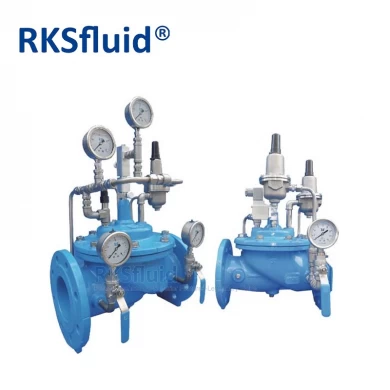 Industrial Hydroelectric 200X Ductile Iron Pressure Reducing Valve Water Pressure Control Valve